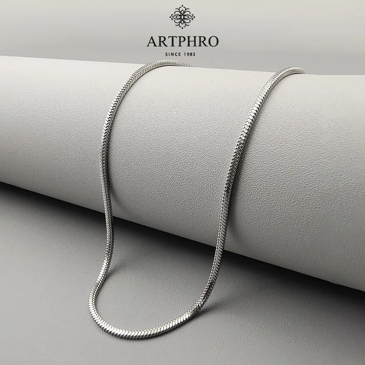 ARTPHRO Men's Hypoallergenic Nickel-Free Stainless Steel Single Snake Chain Necklace - Chain & Link, Fashionable Accessory, Non-Tarnish, Durable, Comfortable, 19.7 in (50 cm), 23.6 In（60 Cm）), Men's Jewelry, Accessory Pouch Included
