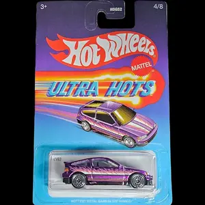 Hot Wheels Ultra Hots ‘88 Honda CR-X Purple Diecast Metal Car Diecast Collectible