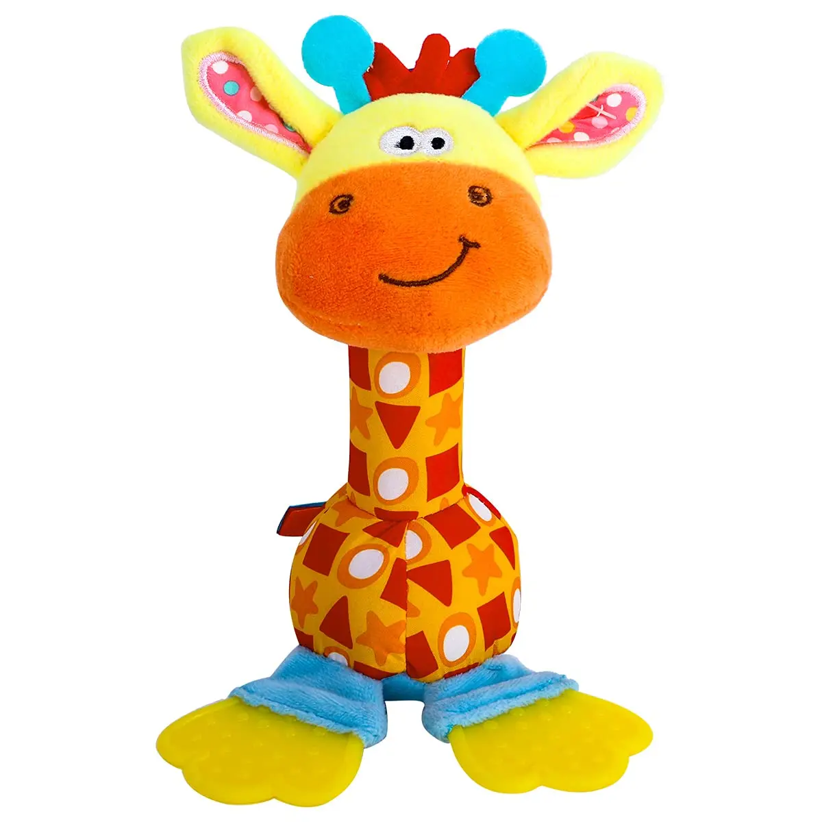 Unisex Soft Rattle Shakers - Infant Developmental Hand Grip Toys with Teether & Sounds, Toddler Cognitive Development Baby Sound Toys for 3-6 Months Entertainment & Learning Through Play