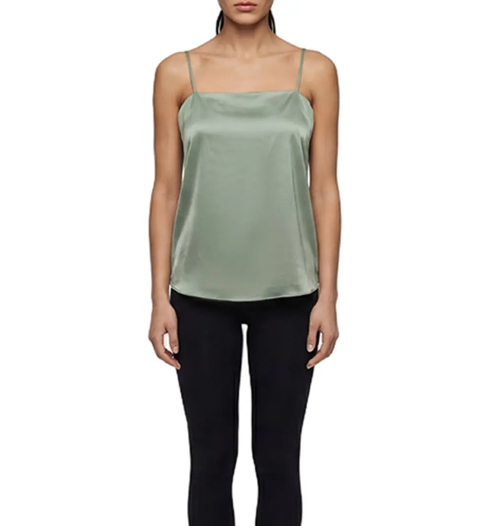 Saki Silver Satin Camisole 575100