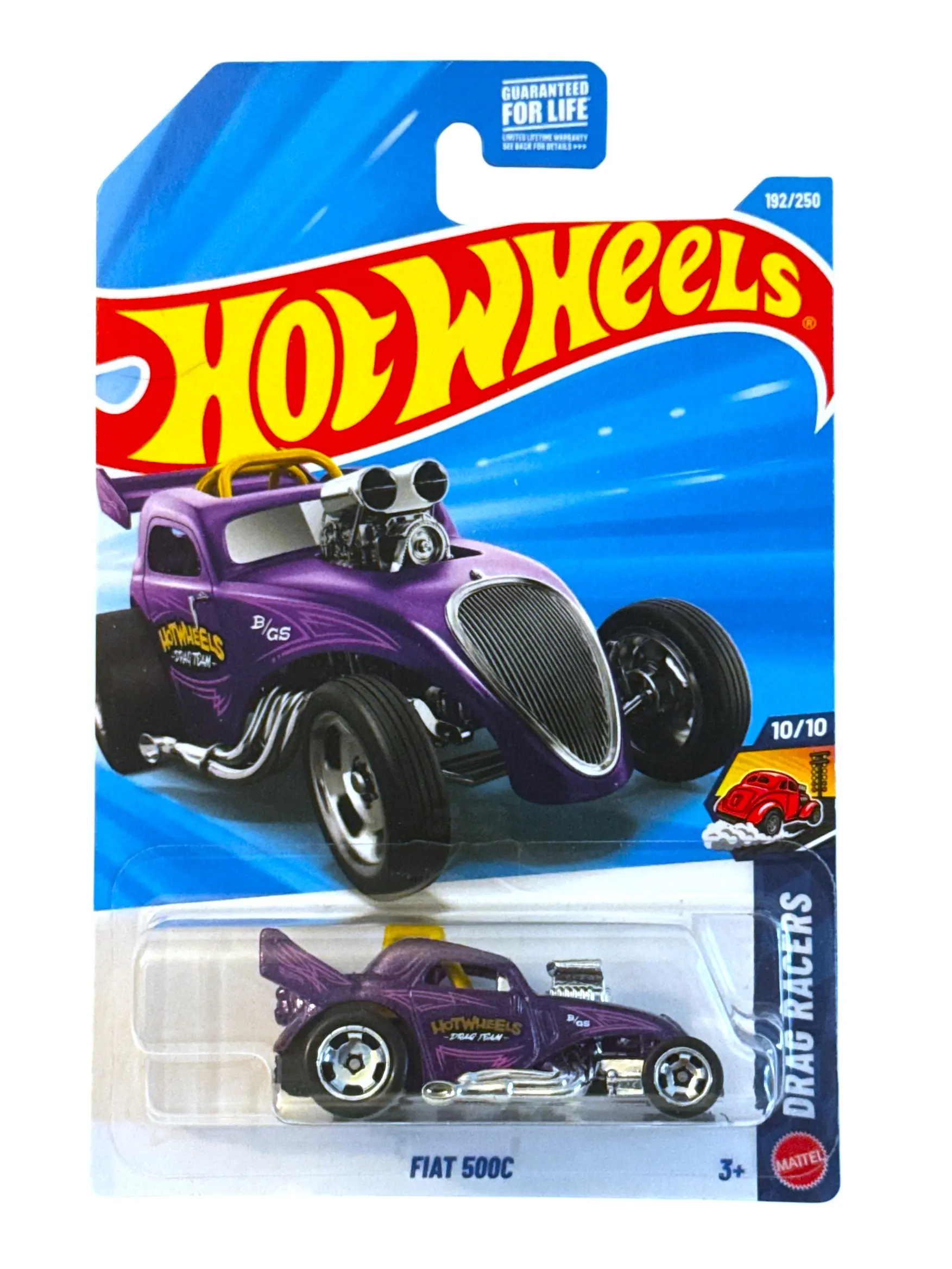Fiat 500C #192 Purple Drag Racers 10/10 2026 Hot Wheels Mix K