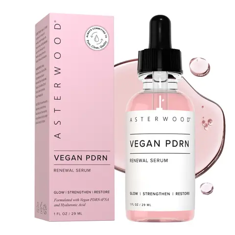 Vegan PDRN Renewal Serum - 2% Sodium DNA + Hyaluronic Acid + PHA - Fragrance-Free Skin Repair Serum for Face, Firmness, Radiance - 1 Fl Oz