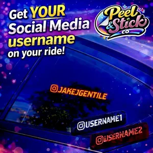 Custom Decal Compatible With TikTok | Social Media Decals | Custom Car Stickers | Car Accessories |