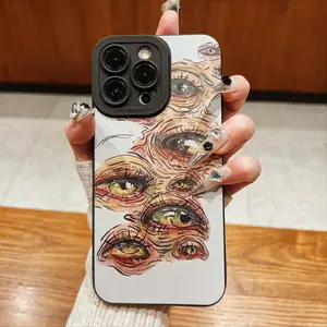 Eye Pattern Phone Case, Soft Phone Case, Mobile Phone Protective Cover, Phone Accessories Compatible with iPhone 11 12 13 14 15 16 Pro Max/Pro/Plus