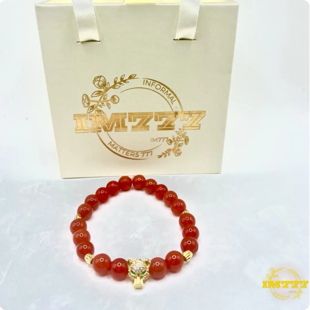 Red Carnelian Crystal Bracelet for Grounding