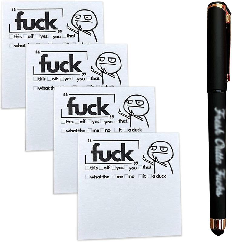 4/8 Pcs Funny Sticky Note, Funny Spoof -it Notes and Pens, Off Sticky Notes for Study Office Supplies, Notebook Labels, (8PCS) 4/8 Pcs Funny Sticky Note, Funny Spoof -it Notes and Pens, Off Sticky Notes for Study Office Supplies, Notebook Labels, (8PCS)