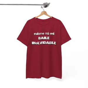 Fuiste Tú Mi Baile Inolvidable Unisex T-Shirt | Romantic Spanish Phrase Tee | Concert Outfit | Salsa Bachata Ballroom Dance Shirt | Matching Couples Tee | Latin Pride Apparel | 100% Cotton Top | Gift for Him Her | Unforgettable Memories Graphic