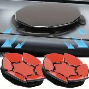 Car phone holder with suction cup dashboard mounting pad - Ergonomically designed adhesive base, stable grip and curved surface suitable for all vehicles, durable material, compact design, sturdy structure, for delivery drivers only