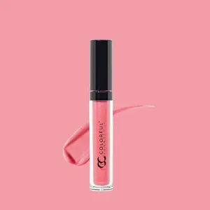 Lip Shine Gloss | Paraben-Free Mineral Lip Gloss | Vitamin E Hydrating & Moisturizing | Sheer to Opaque Color | Sponge Applicator Bottle