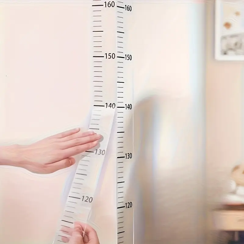 2M Household children's growth simple widened self-adhesive height wall sticker - strong adhesive waterproof multifunctional children's height measuring instrument.