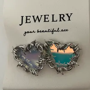 Galaxy Heart Vine Earrings