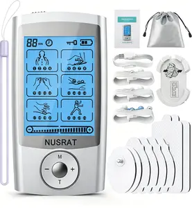 TENS Unit Muscle Stimulator, Rechargeable Electronic Pulse Massager with 8 Electrode Pads for Back, Shoulder & Chronic Pain Relief, Continuous Stimulation Therapy Device