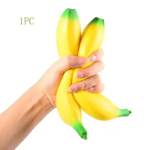 Soft Stretchy Banana Finger Toy, Stress Relief Anxiety Reducer, Focus Enhancer, Squeeze Fun, Bananas Squishies, Good Mood Booster, Stress Relief Fidgets