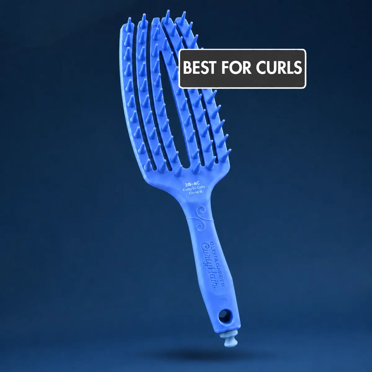 [Olivia Garden] Detangling Brush for Curly Hair | Flexible Curl-Defining Bristles for Pain-Free Detangling, Anti-Breakage & Frizz Control | For Wavy, Curly & Coily Hair | Wet & Dry Use Hair Brush