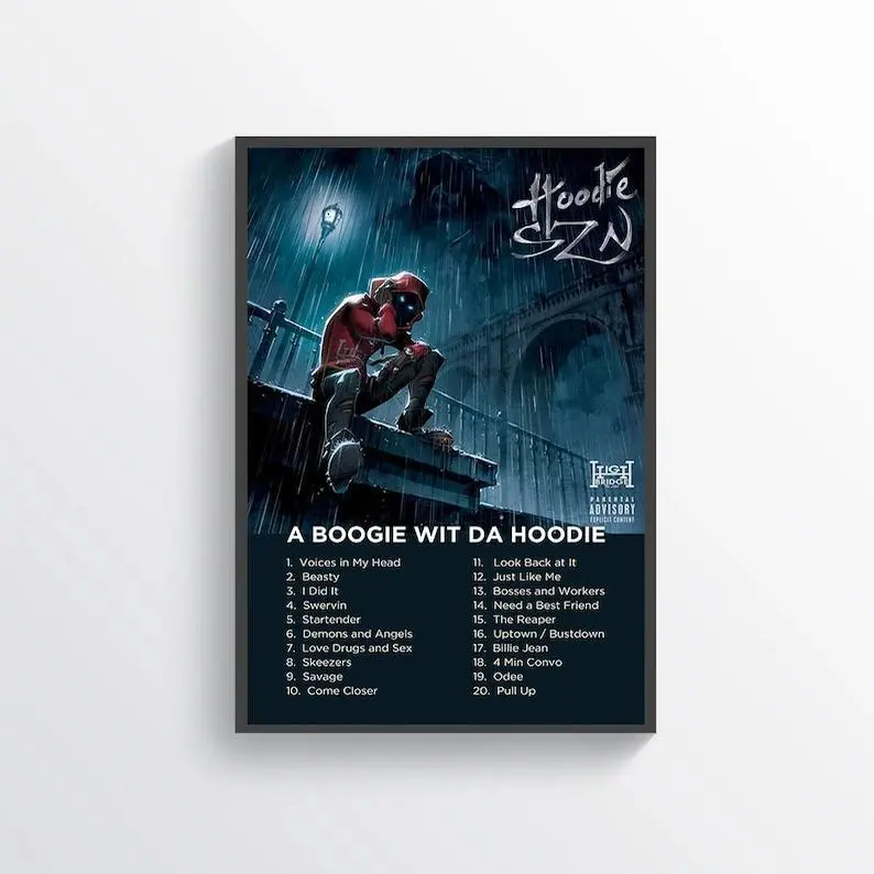 A Boogie Wit Da Hoodie Music Poster, Hoodie Szn | Music Poster (Frame Not Included)