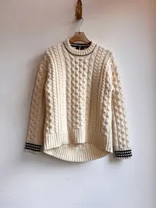 Rag & Bone | White Lambswool Cable Sweater (Vintage)