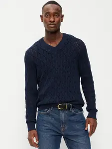 Old Navy Men's Pointelle V-Neck Sweater