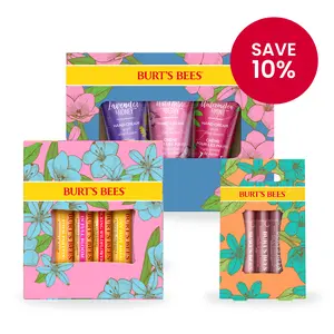 Burt's Bees Spring Gift Bundle: Lip and Hand Care in Limited-Edition Spring Packaging