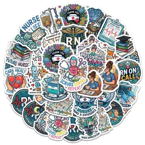 Stickers Pack 20pcs Nursing Stickers for Healthcare Professionals - Ideal for Medical Staff and Nurses