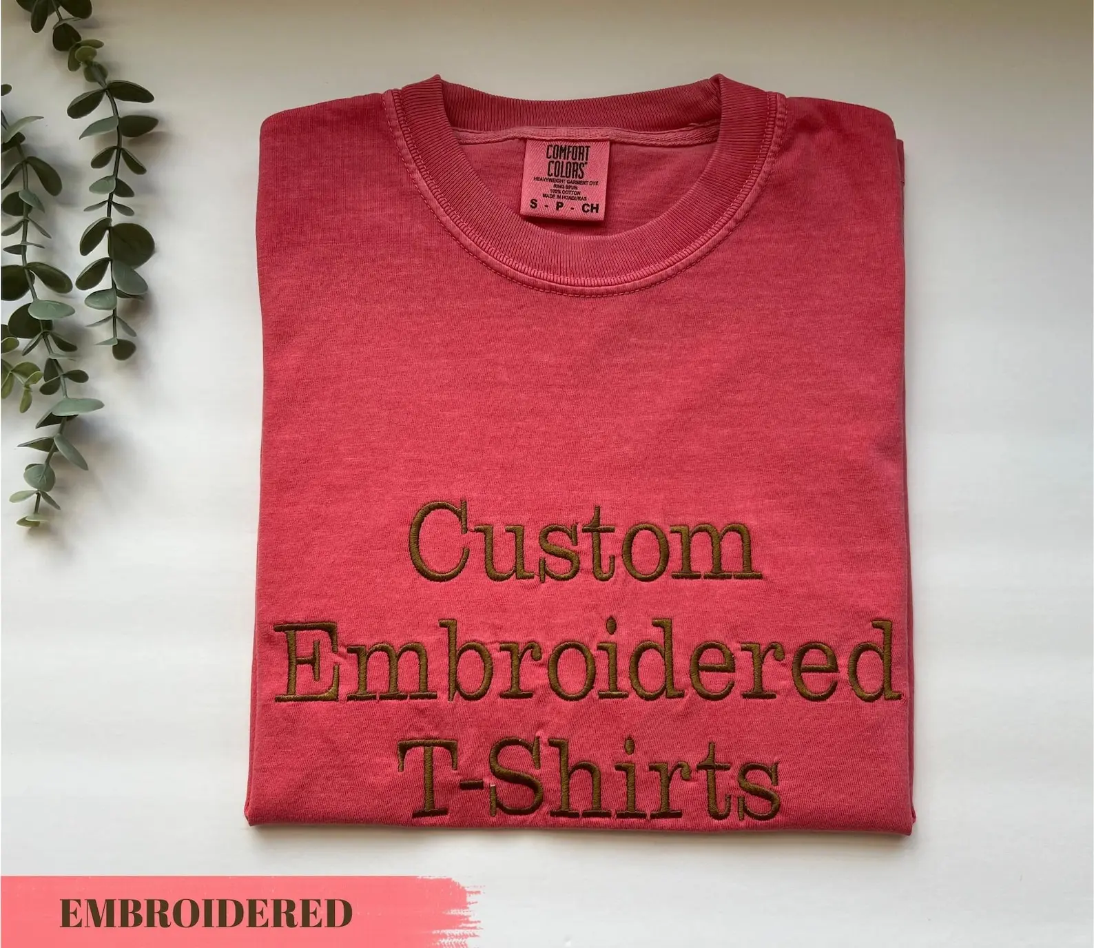 Personalized Embroidered Shirt, Custom Text Gift, Custom Embroidery Shirt, Embroidered Tee, Custom Text Tee, Design Your Own, Gift for Dad