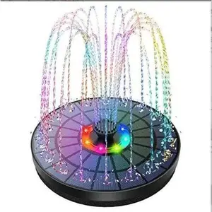 1.4W Solar Powered Bird Bath Fountain Pump with 4 Nozzles, Ideal for Pond, Pool & Garden Outdoor Decoration