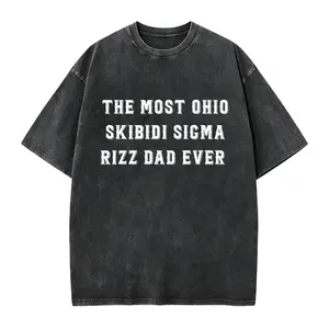The Most Ohio Skibidi Sigma Rizz Dad Ever Shirt, Teenage Slang Father Shirt, Funny Father's Day Shirt, Sigma Dad Shirt, Fathers Day Gift