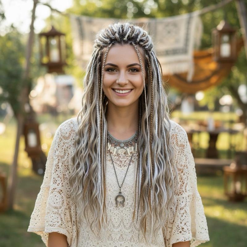 Blonde Boho DE Dreads 26in