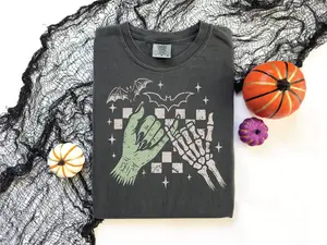 Vibin' With My Demons- Pepper Comfort Color Unisex Graphic Tee