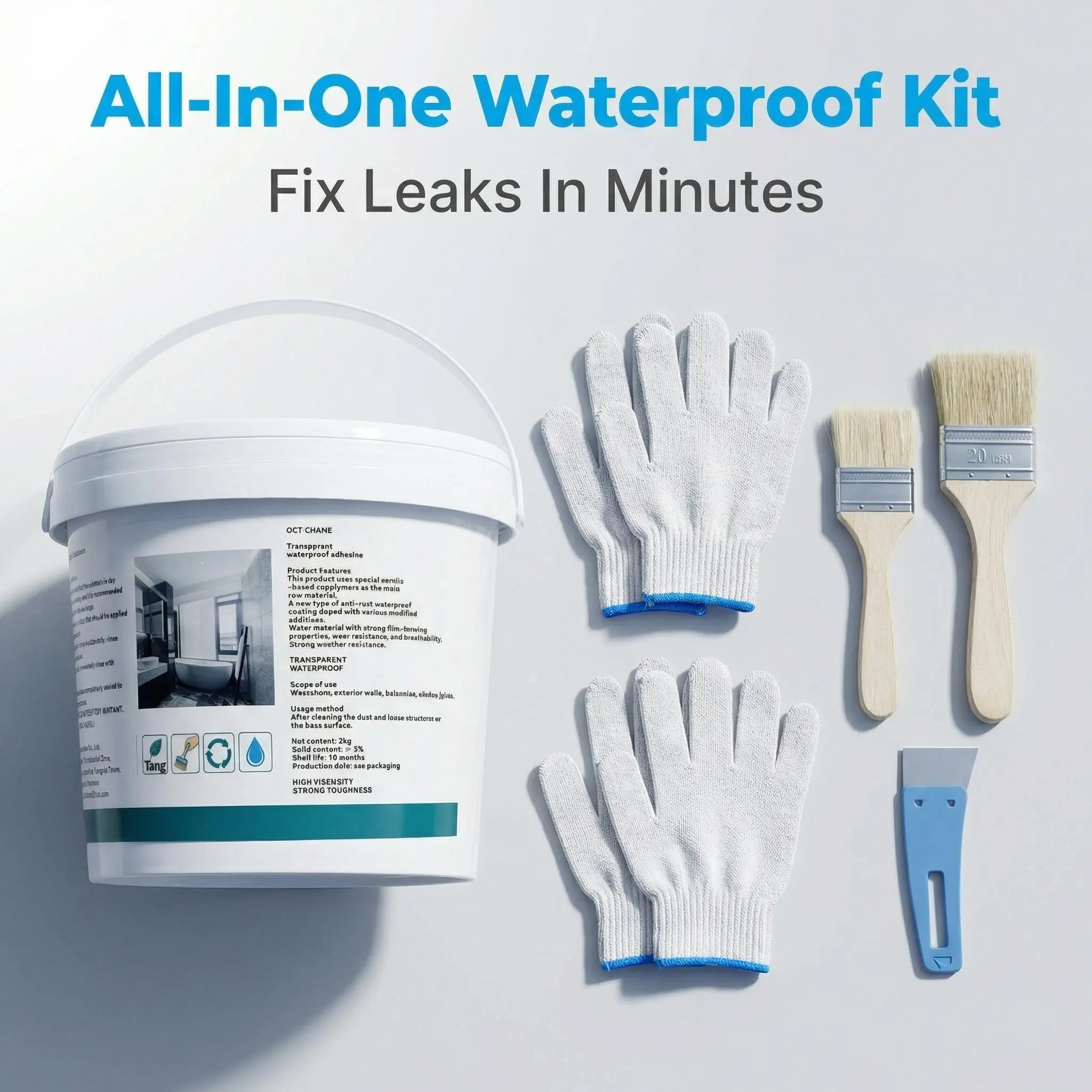 Clear Waterproof Repair Gel, Roof Leak Solution, Exterior Wall Crack Sealant, Tile Grout & Gap Filler, Invisible Waterproof Adhesive, proteccion contra agua