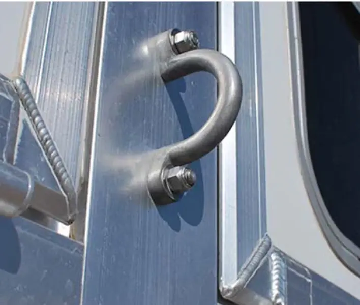 Aluminum Bolt on Tie Loop or Tie Hook Aluminum Bolt on Tie Loop or Tie Hook