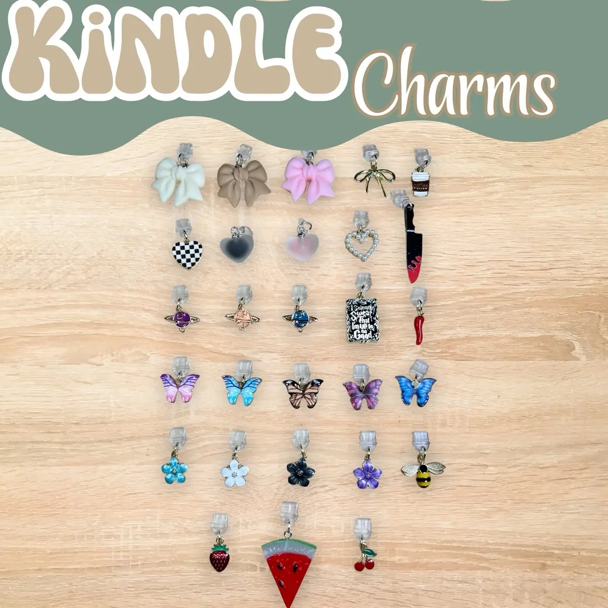 Kindle Charm| Dust plugs | USB-C Charms | Micro-USB Charms | Kindle Accessory