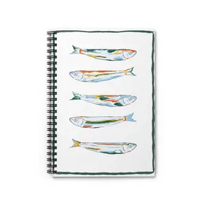 Colorful Fish Spiral Notebook - Perfect for Journaling, School, Gifts, Unique Art, Eco-Friendly, Creative Writing, Funky Fish Art, Quirky Notebooks, Journal for Animal Lovers