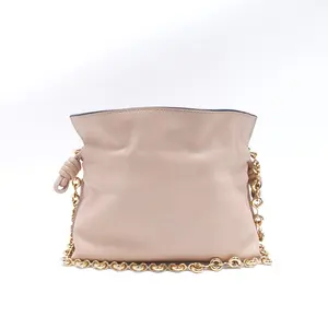 Pre-owned Loewe Calfskin Shoulder Bags Flamenco Beige Shoulder Bag T10385039