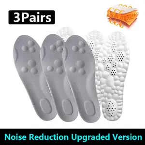 Warm silicone insoles-Comfortable and breathable insoles for men and women Insoles for Women Man,Cloud insoles for Men Women,4D Cloud Soles for Men Soft Memory Foam Cushioning Insoles - Trim to Fit Steppers Insoles