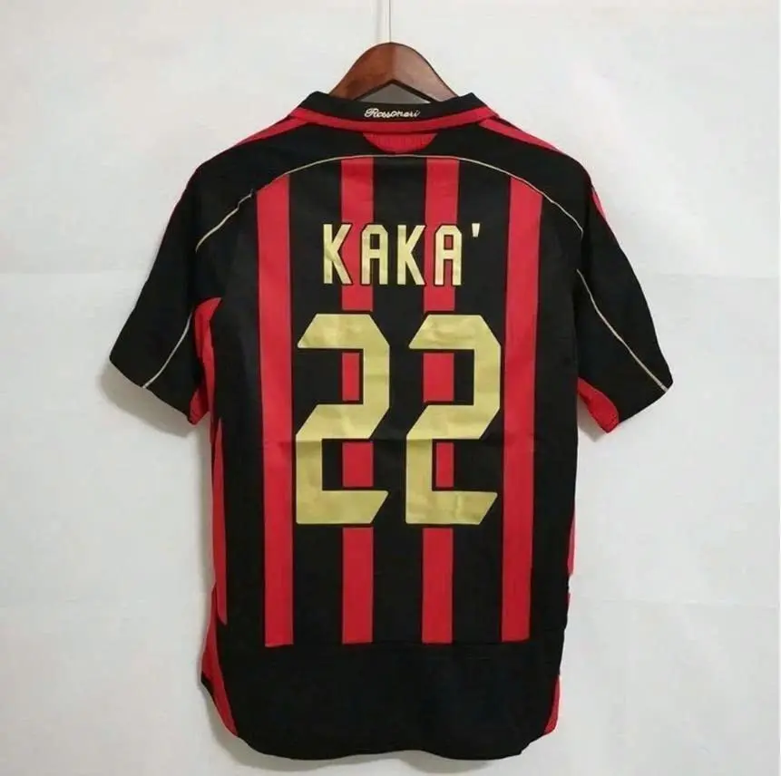 Men's Vintage Black Red Striped Soccer Jersey #22, Classic Football Shirt, Retro Athletic Performance Jersey