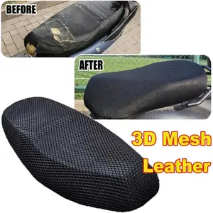 Summer Cool 3D Mesh Motorcycle Seat Cover Cushion Breathable Scooter Seat Covers Anti-Slip Cover Motorcycle Seats Protection Pad