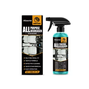 All Purpose Degreaser for Car and House, 120 ML Lemon Scent Heavy-Duty Foam Cleaner, Quick Stain Removal Multi-Purpose Cleaning Spray