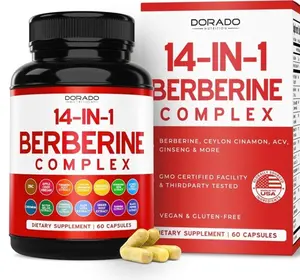 GLP-1 Supplement 14 in 1 Formula (GLP1 Supplement with Berberine, ACV, Chromium, Ceylon Cinnamon, Turmeric & More) Support Gut Health & Metabolism - Third Party Tested, Vegan Safe & USA Made