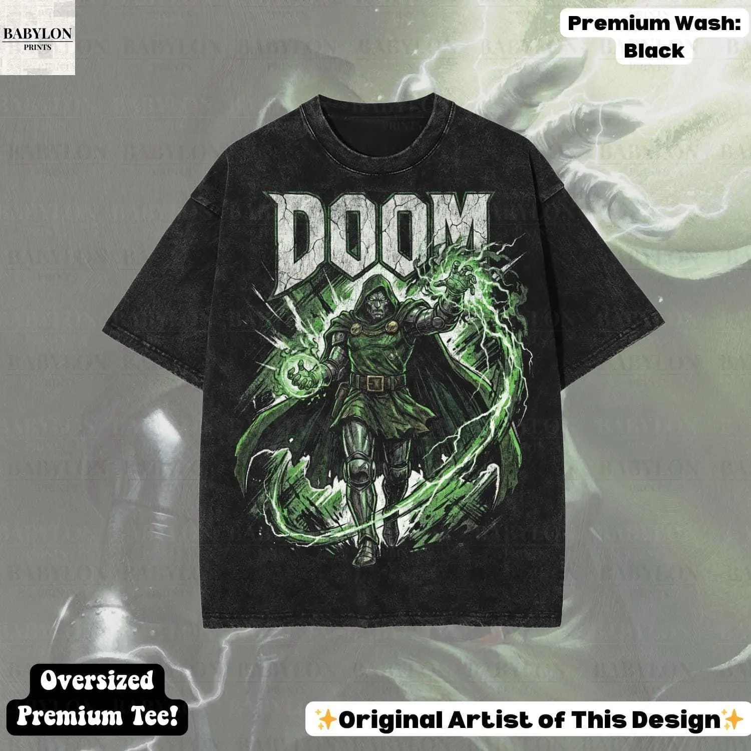 Oversized Doctor Doom Shirt: Retro M Avengers Sweatshirt, Avengers Doomsday Merch, Retro Villain Hoodie, Victor Von Doom Shirt