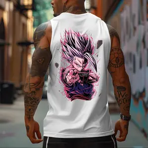 Epic Gohan Black Tank Top for Anime Fans – Bold Graphic Featuring Beast Mode Gohan with Electric Aura, Perfect for Gym, Streetwear & Otaku Style