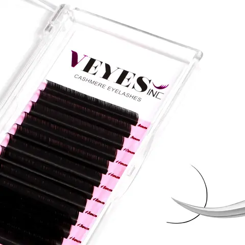 VEYESINC Cashmere Lashes Individual Eyelash Extension Textured Lashes for Professional use