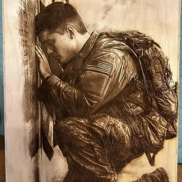 Honoring Heroes - Wooden Laser Engraved Art