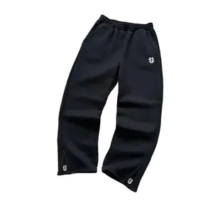 NewY2KPantsPersonalizedPantLegZipperEmbroideryHipHopCasualJoggersMenPantsRetroStraightPantsTracksuitStreetwearAutumnMenswearTrouser