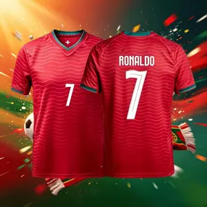 2026 Portugal National Home Away 7# Cristiano Ronaldo Short And Long Sleeve Soccer Jersey Fans Version Breathable