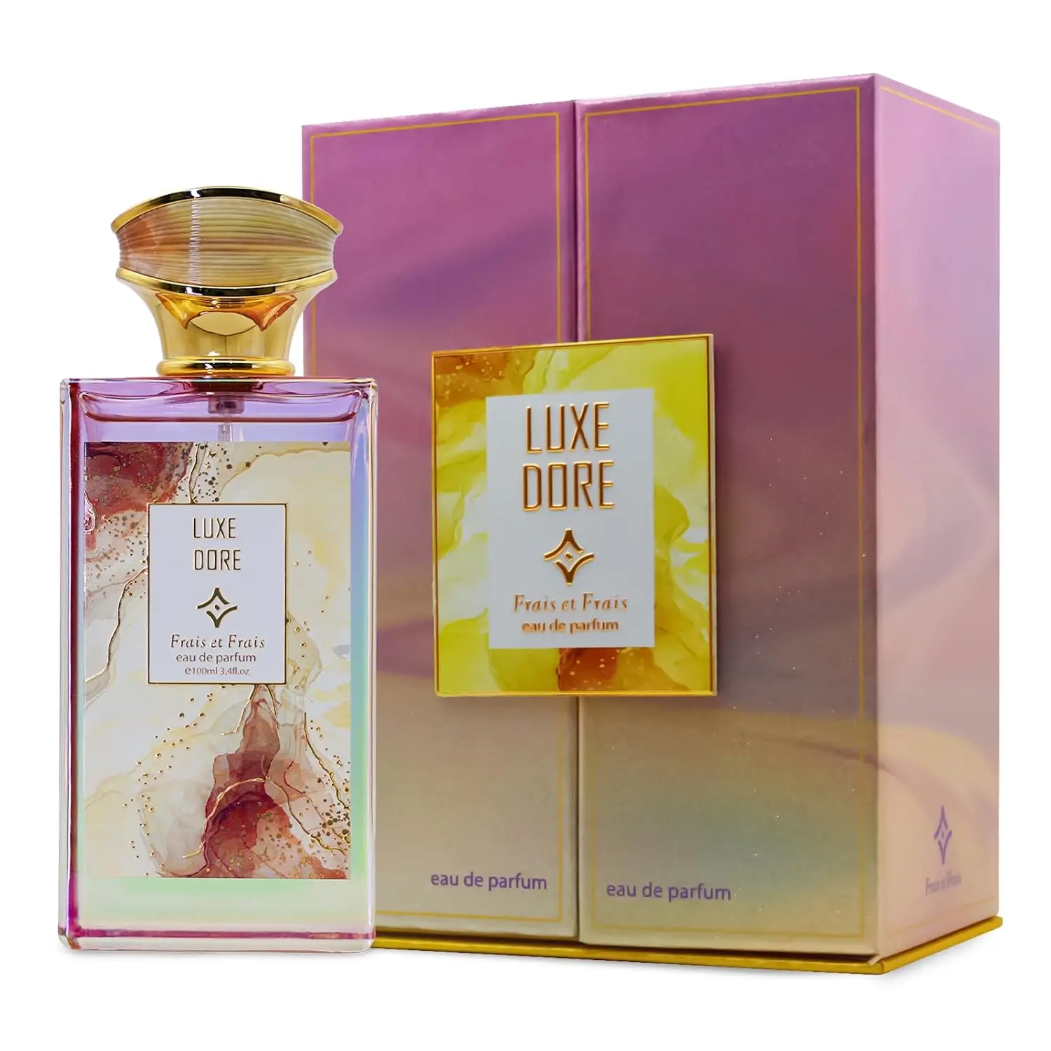 Luxe Doré Perfume 100ML - Eau de Parfum - Women's Floral Fragrance with Gardenia, Orange Blossom & Patchouli