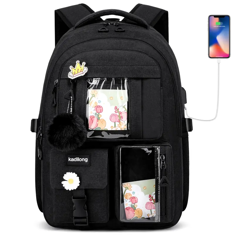 backpack for laptop girl Work Bag MEIA AO ALI VICTORY Womens School Bag has a large capacity to meet kids daily needs Female Waterproof College Backpack Cute