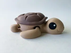 Larry the Large Brown Premium Turtle Toy - Large High-Quality Articulated Buddy with Tiki-Taka Noise for Indoor and Outdoor Play Stress Relief