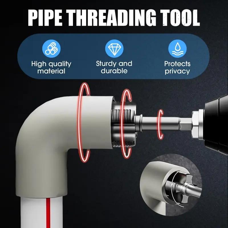 Yofidra Water Pipe Opener 1/2" Inner Hole & Outer Wire Integrated Tool for Household Pipes Manual Installation Multifunctional Wrench Adjustable Wrench