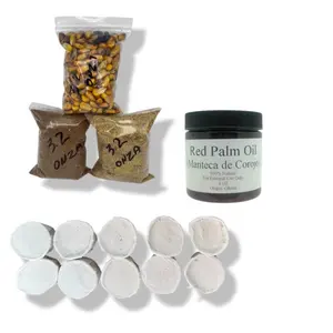 Kit for Guerreros attention . Yoruba inspired . Offering Kit, Santeria, Yoruba, Ifa EKU Eja Awado. Epo 4 oz and 10 cascarillas. For religious purposes