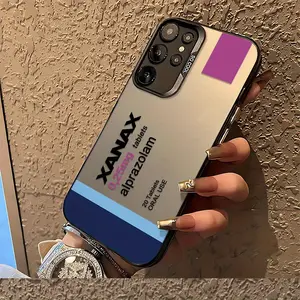 Xanax Pills Phone Case Compatible with Galaxy S25 S24 S23 S22 S21 S20 FE Ultra Plus 4G 5G Shockproof Matte Back Cover